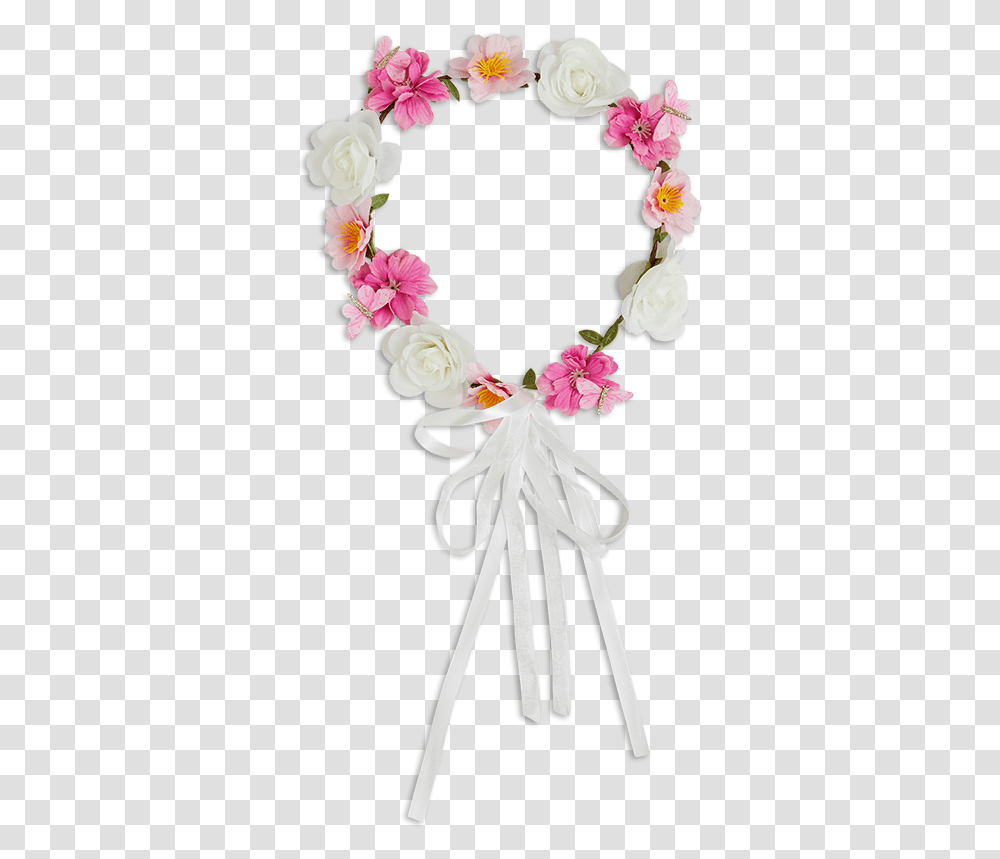 Flower Crown Pink Artificial Flower, Plant, Blossom, Petal, Floral Design Transparent Png
