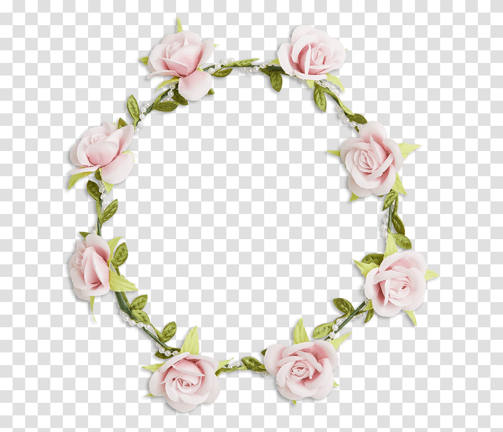 Flower Crown Pink Flower Crown, Floral Design, Pattern, Graphics, Art Transparent Png