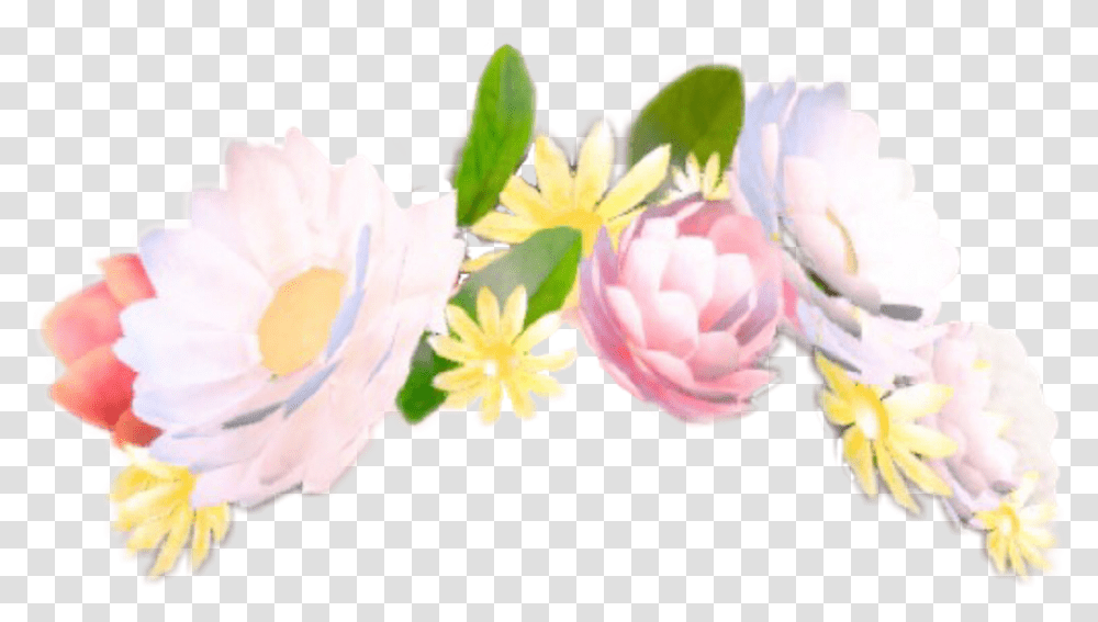 Flower Crown Snapchat 7 Image Snapchat Flower Crown, Plant, Petal, Anther, Pond Lily Transparent Png
