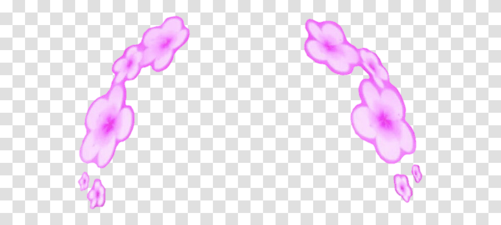 Flower Crown Snapchat Filter Transpa, Petal, Plant, Blossom, Purple Transparent Png