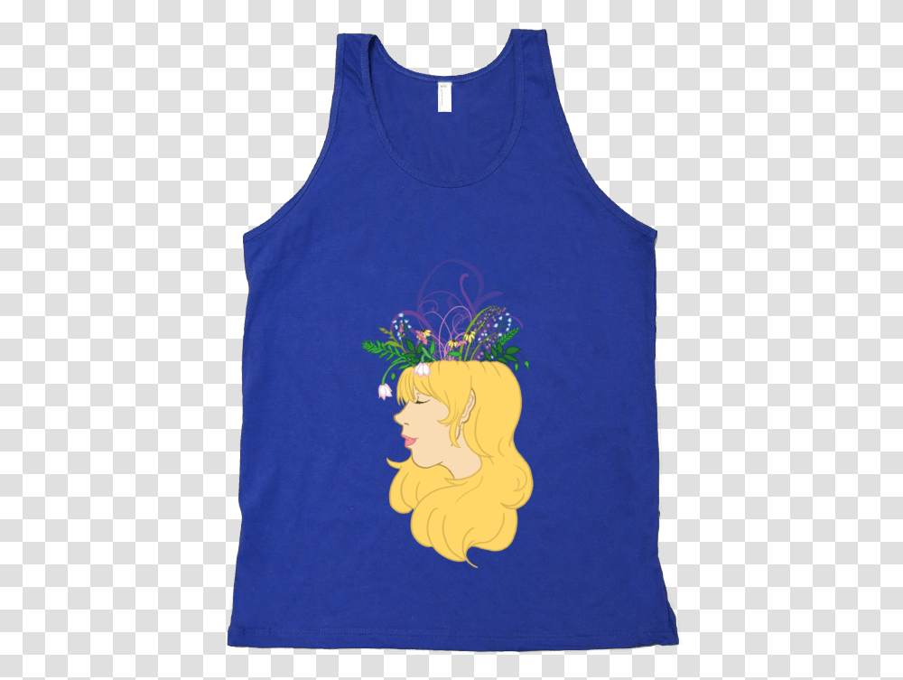 Flower Crown Tank Top, Apparel, Undershirt, T-Shirt Transparent Png