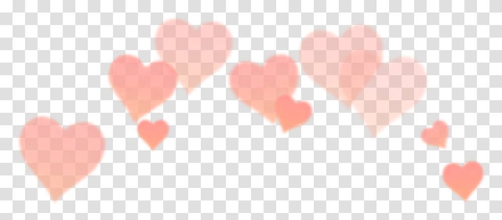 Flower Crown Tumblr Snapchat Orange Heart Filter, Cushion Transparent Png