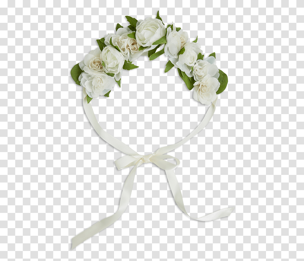 Flower Crowns Black Flower Crown Transpa White Rose Midsommarkrans, Clothing, Apparel, Plant, Blossom Transparent Png