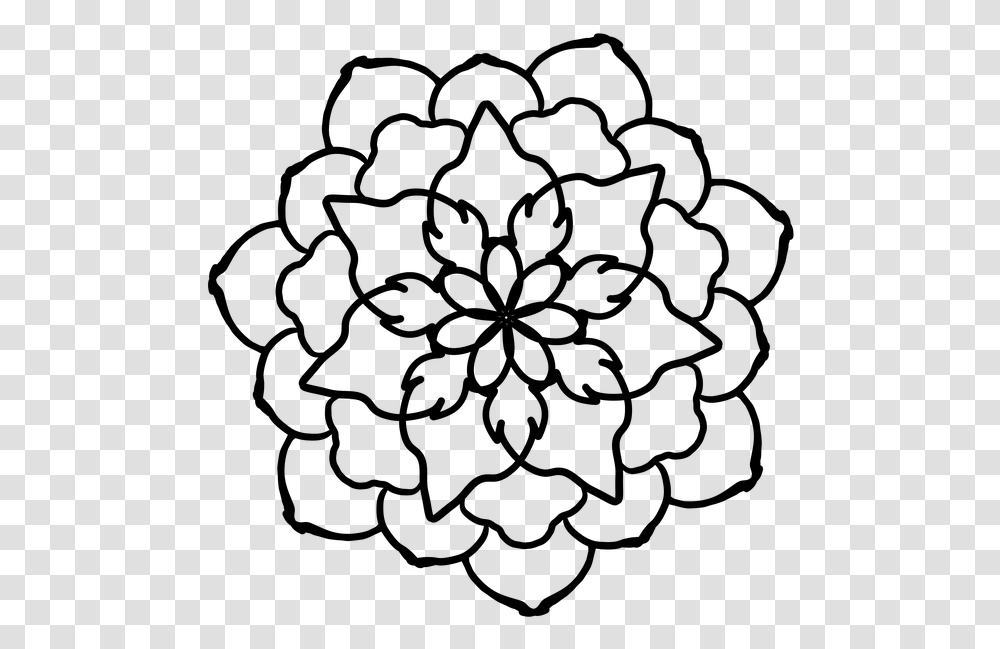 Flower Cute Pretty Design Florals Black And White Cute Flower Design, Gray, World Of Warcraft Transparent Png