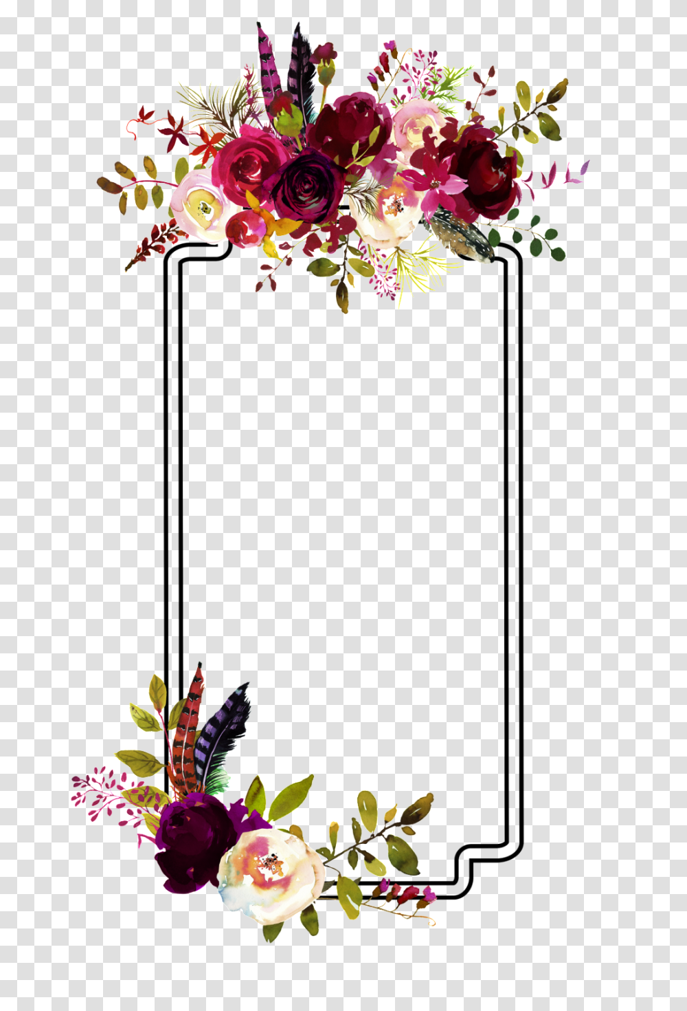 Flower Decorative Border Picture Free Download Vector, Floral Design, Pattern Transparent Png