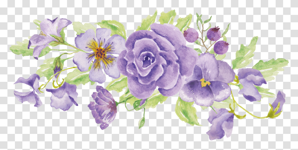 Flower Design Tumblr Aesthetic Purple Flower, Geranium, Plant, Blossom, Pollen Transparent Png