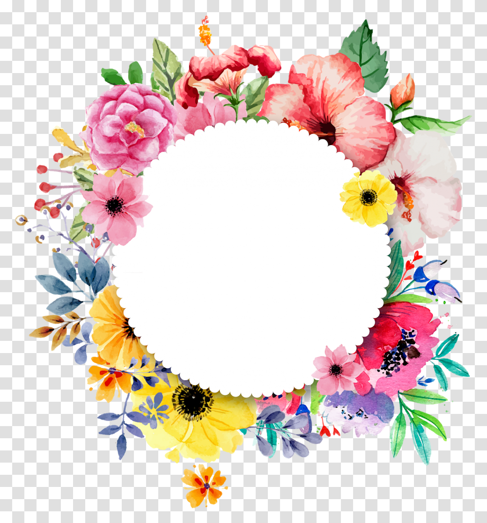 Flower Designs Clip Flower Background Circle, Floral Design, Pattern, Graphics, Art Transparent Png