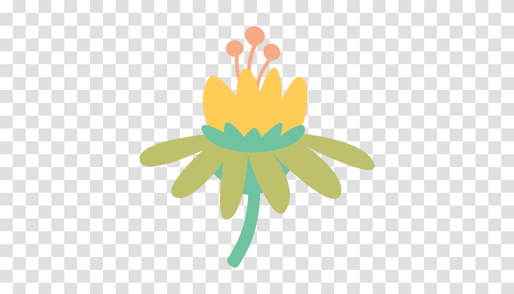 Flower Doodle Colorful, Anther, Plant, Petal, Flare Transparent Png