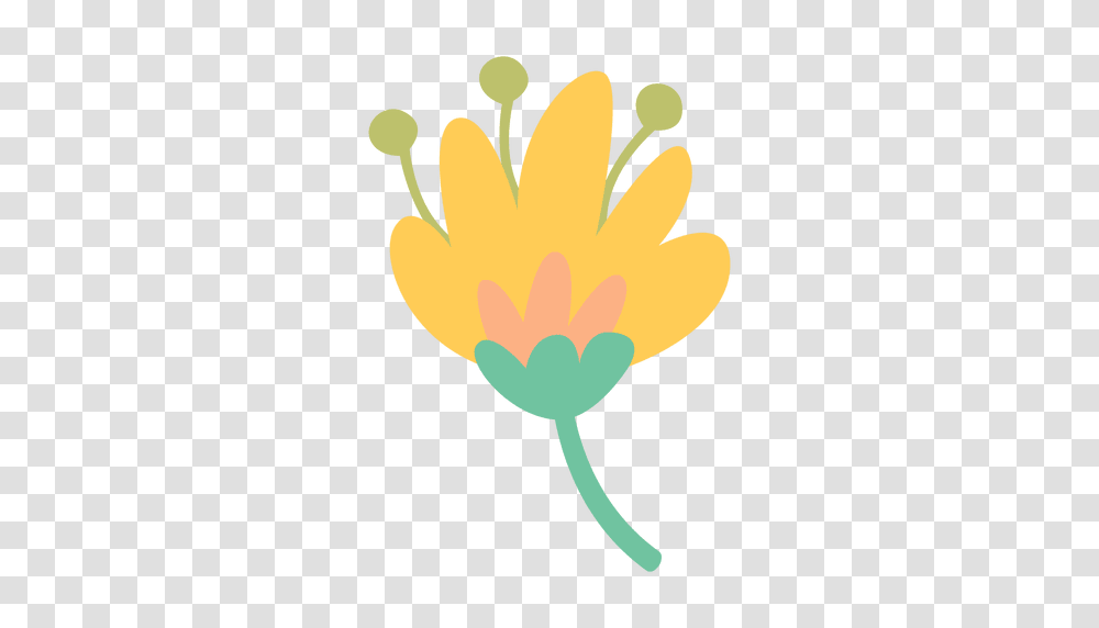 Flower Doodle Icon, Petal, Plant, Anther, Daisy Transparent Png