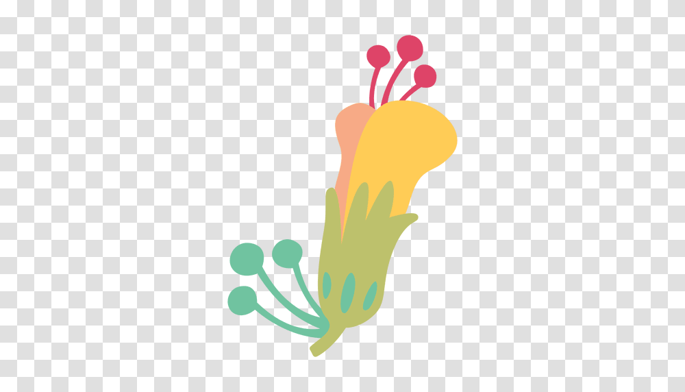 Flower Doodle Illustration, Plant, Vegetable, Food, Produce Transparent Png