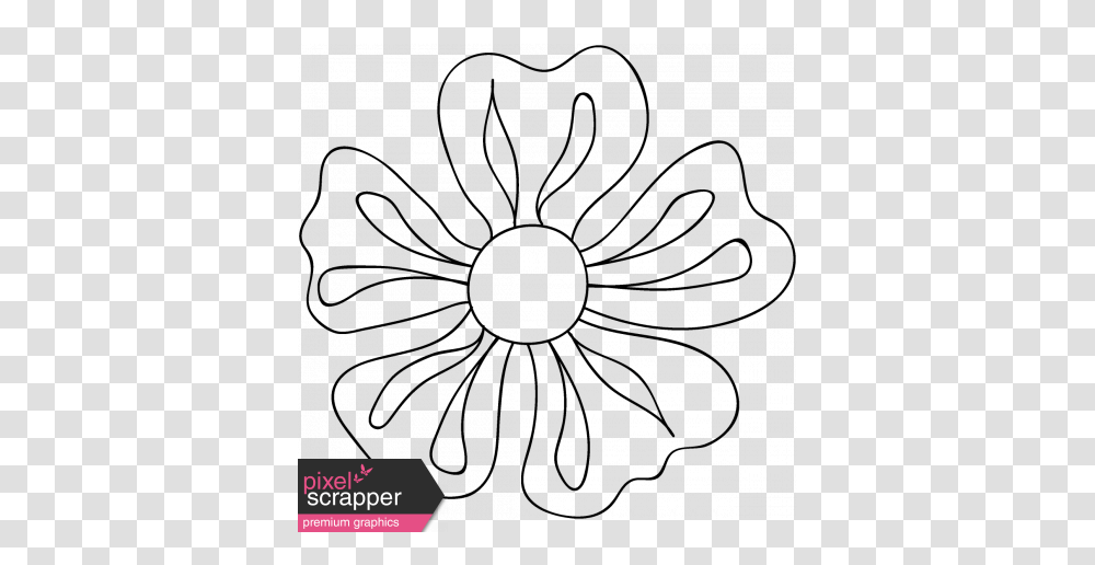 Flower Doodle Template Graphic, Drawing, Spider, Invertebrate Transparent Png
