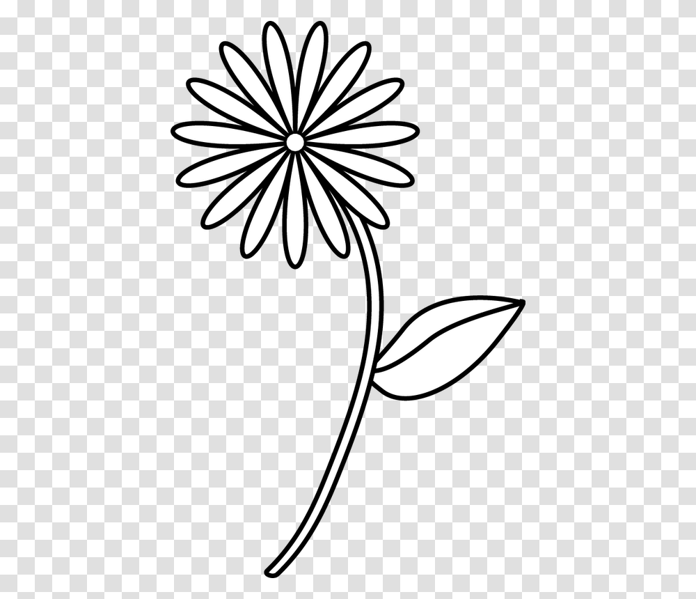 Flower Drawing At Getdrawings Simple Easy Flower Drawings, Plant, Blossom, Daisy, Daisies Transparent Png