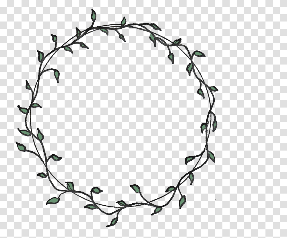 Flower Drawing Embroidery Border Circle, Plant, Painting, Wreath Transparent Png