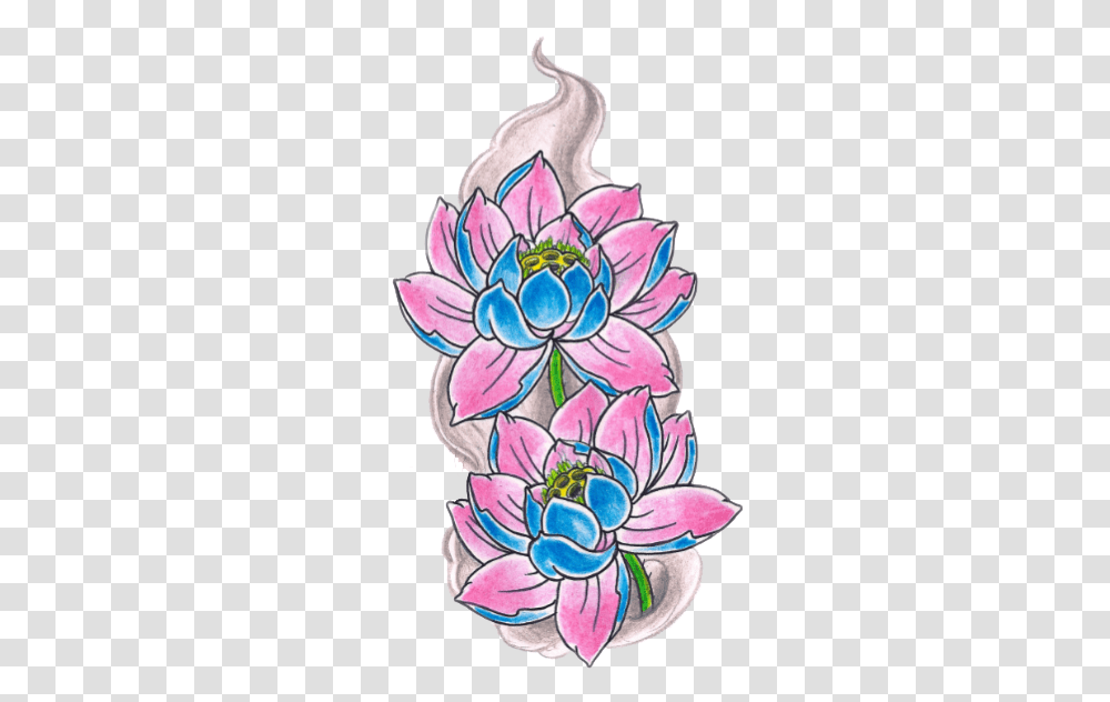 Flower Drawing Tumblr Lotus Sticker By Alissa Denae Hnh Xm Hoa Sen, Floral Design, Pattern, Graphics, Art Transparent Png