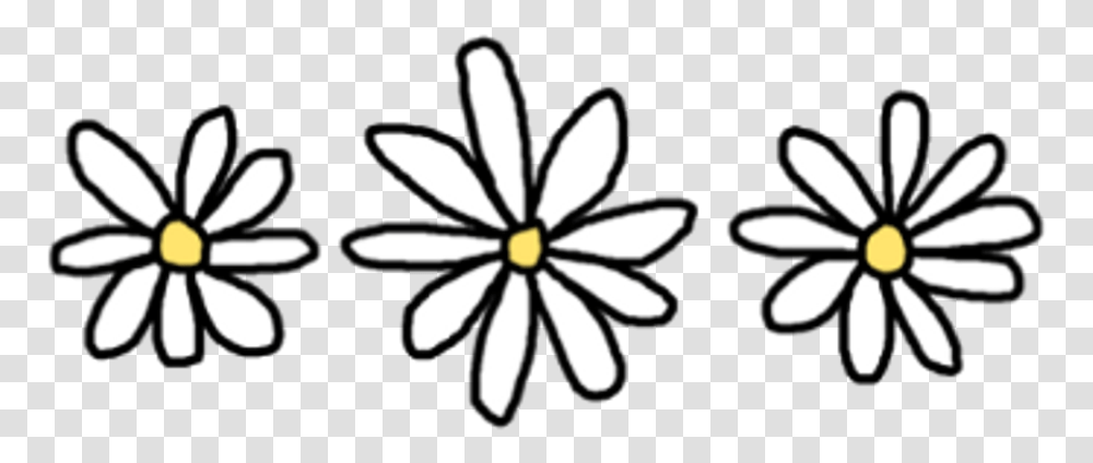 Flower Drawing Tumblr Stickers Flower, Plant, Blossom, Daisy, Daisies Transparent Png