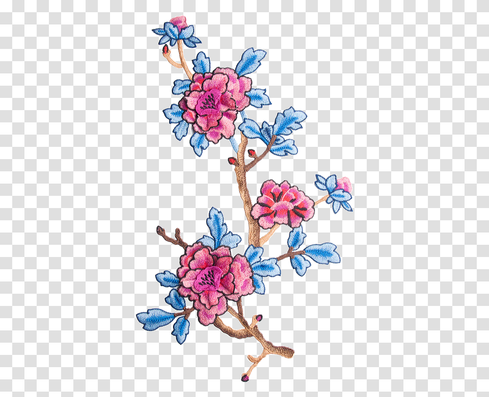 Flower Embroidery, Plant, Blossom, Pattern Transparent Png
