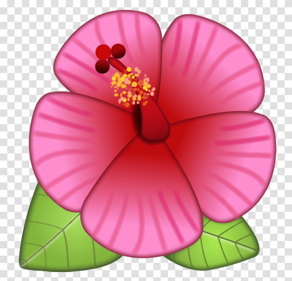 Flower Emoji Background, Plant, Hibiscus, Blossom, Balloon Transparent Png