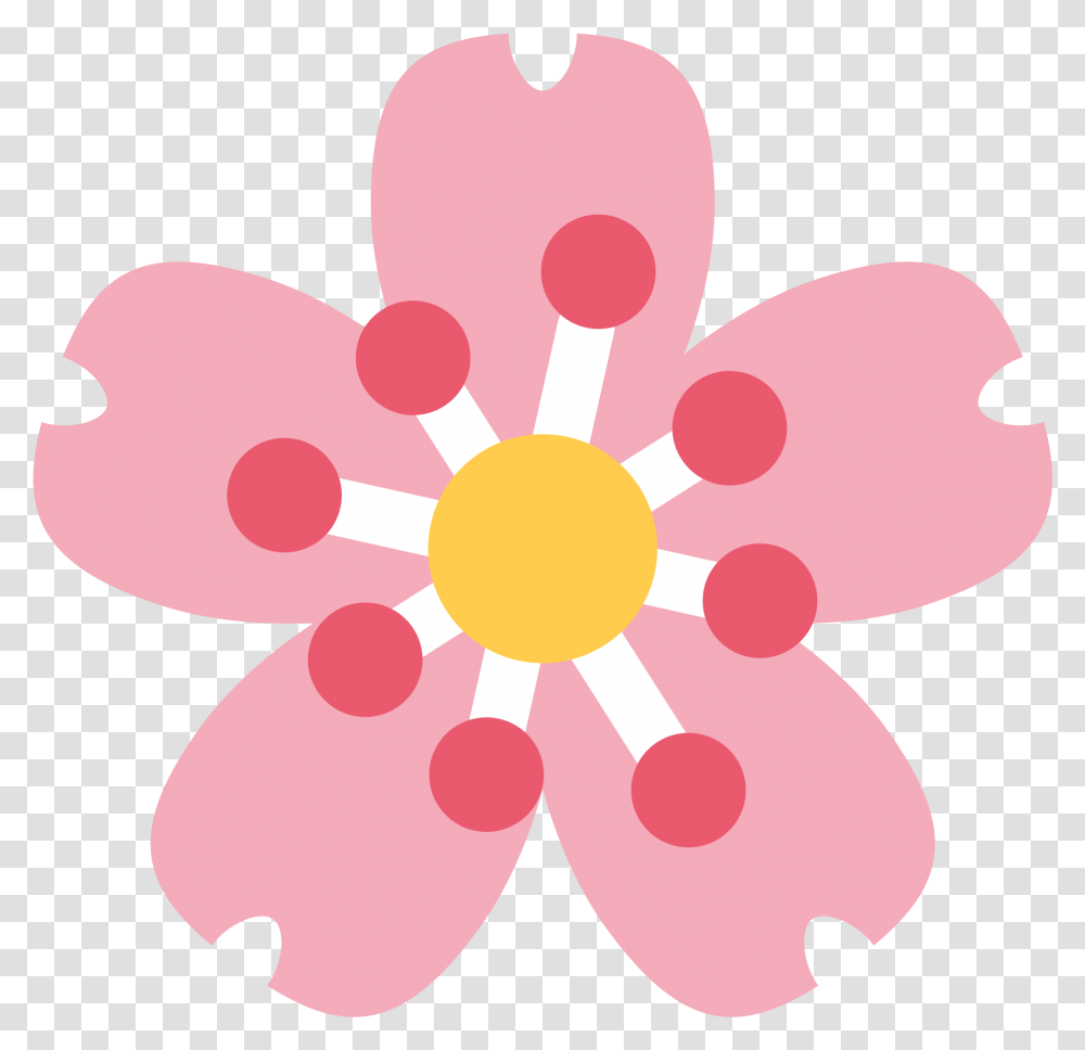 Flower Emoji Meaning With Pictures Cherry Blossom Emoji, Pattern, Floral Design, Graphics, Art Transparent Png