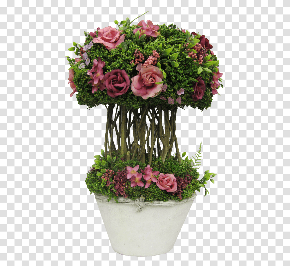 Flower Express Roses With Gyps On Lace Planter Table Flower Planter, Flower Arrangement, Blossom, Flower Bouquet, Floral Design Transparent Png