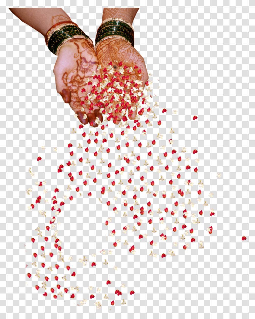 Flower Falling From Hand, Paper, Confetti, Petal, Plant Transparent Png