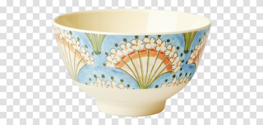 Flower Fan Print Small Melamine Bowl By Rice Dk Bowl, Porcelain, Art, Pottery, Saucer Transparent Png