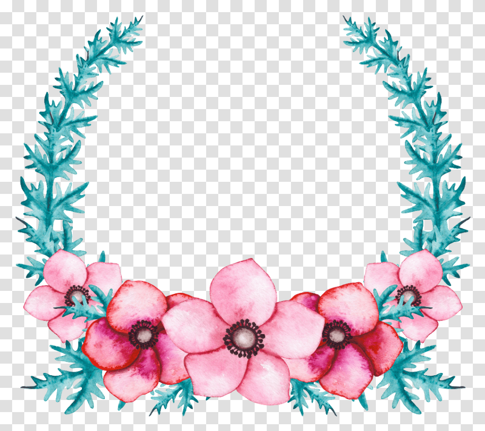 Flower Floral Wreath Cartoon Mother And Daughter Drawing, Plant, Blossom, Painting Transparent Png