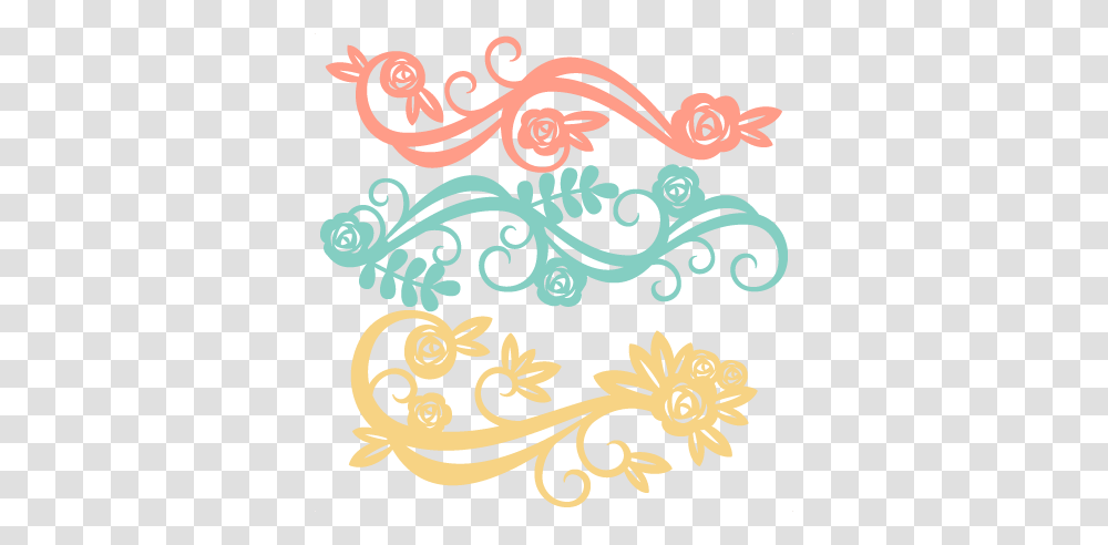 Flower Flourishes Scrapbook Cute Clipart, Floral Design, Pattern Transparent Png