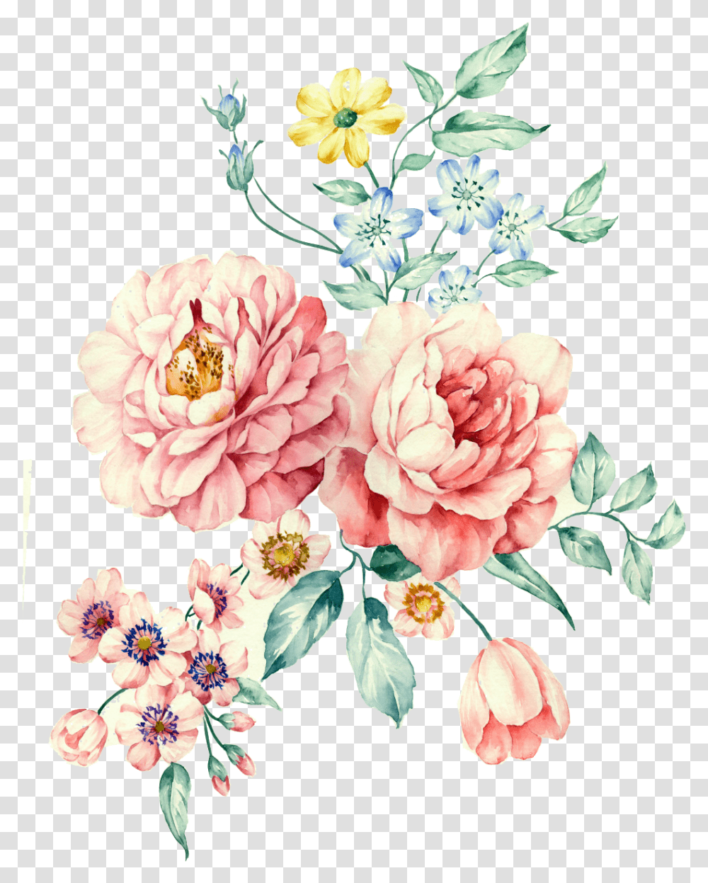 Flower Flowers Peony Peonia Color Pastel Watercolor Peony, Plant, Floral Design, Pattern Transparent Png