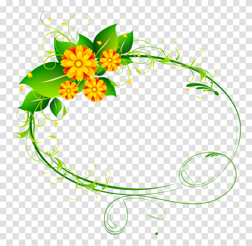 Flower Frame Art Images Clip Art, Floral Design, Pattern, Oval Transparent Png