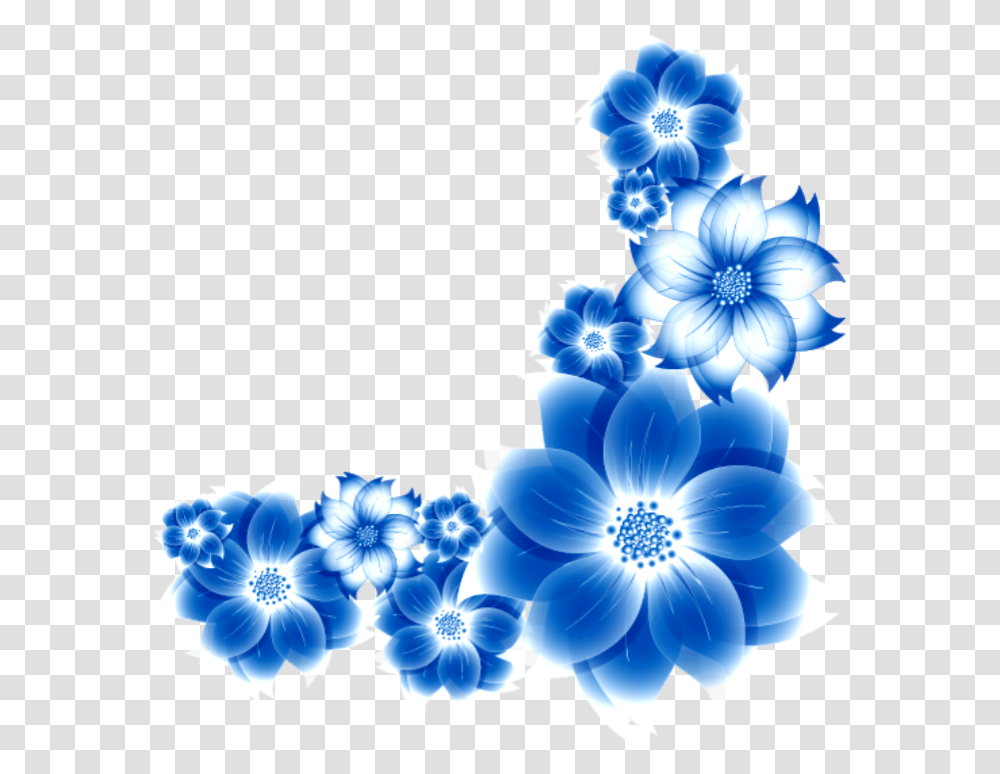 Flower Frame Blue Flowers Paper Framed Blue Flower Oval Frame, Graphics, Art, Floral Design, Pattern Transparent Png