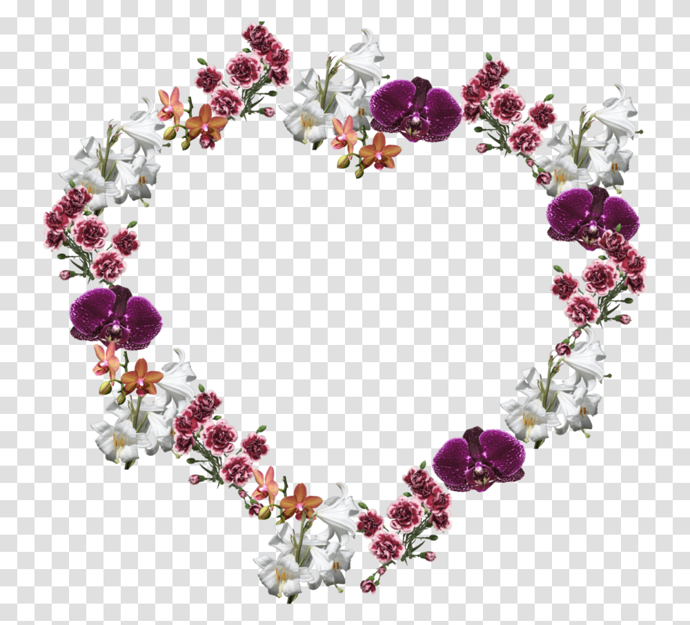 Flower Frame Download Image Arts Flower Heart Frame, Floral Design, Pattern, Graphics, Plant Transparent Png