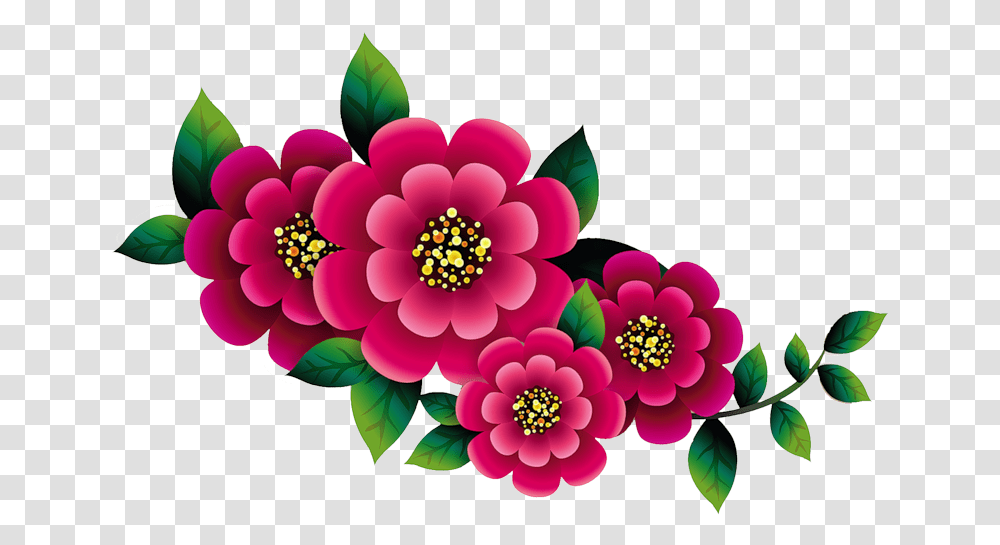 Flower Frame Flower Art Flower Clipart Botanical, Pattern, Floral Design, Dahlia Transparent Png
