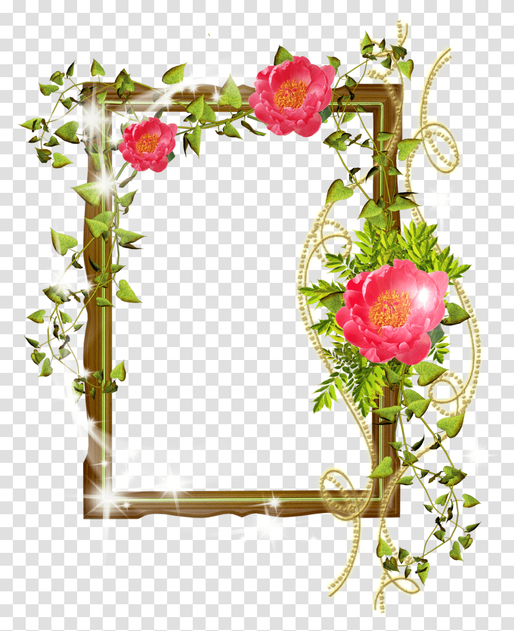 Flower Frame Photoshop Background Photoshop Frame Design Psd, Plant, Graphics, Art, Floral Design Transparent Png