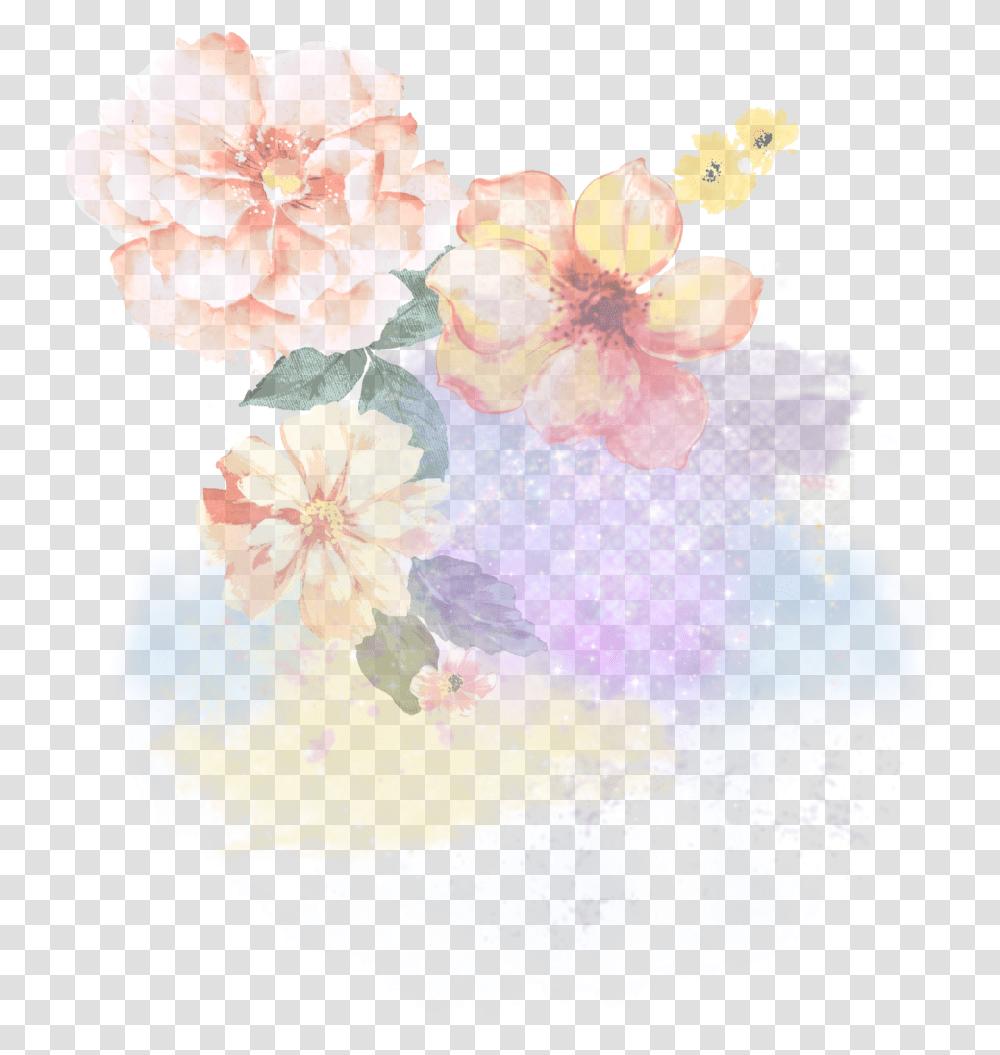 Flower Galaxy Background Remix Vjaii Flower Watercolor Pattern, Floral Design, Plant Transparent Png