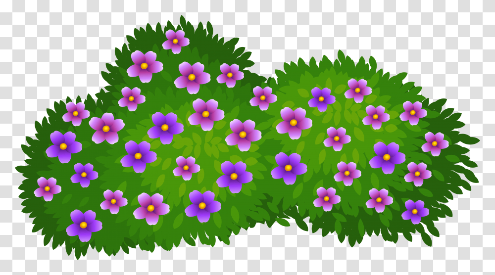 Flower Garden Clipart Free Download Flower Bush Clip Art, Pattern, Graphics, Plant, Meal Transparent Png