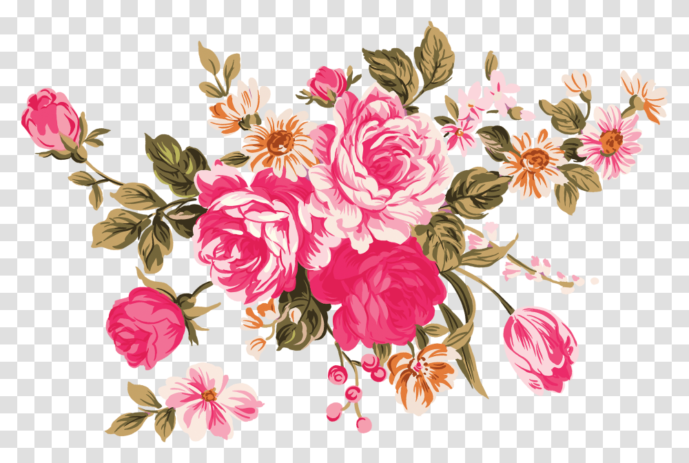 Flower Garden Roses Clip Art Vector Flower Illustration, Floral Design, Pattern, Plant Transparent Png