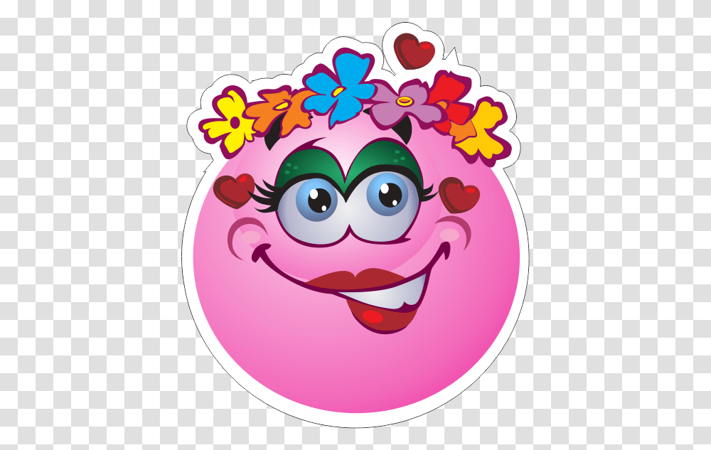 Flower Girl Emoji Decal Emoticon, Graphics, Art, Cream, Dessert Transparent Png