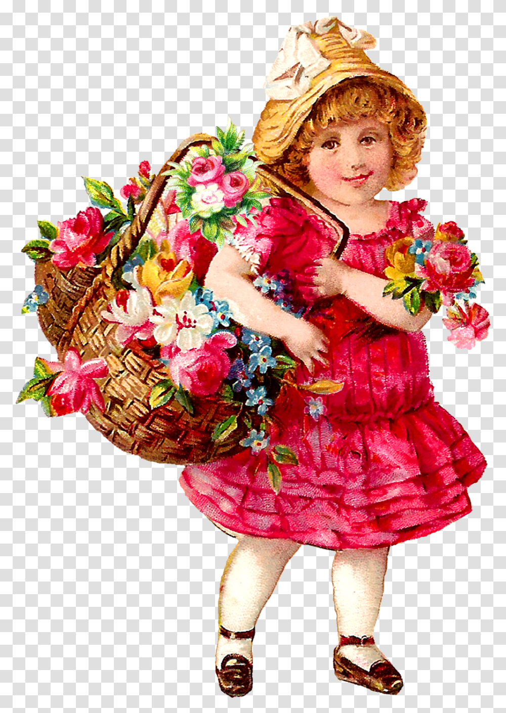 Flower Girl Image Download, Plant, Person, Flower Arrangement, Flower Bouquet Transparent Png