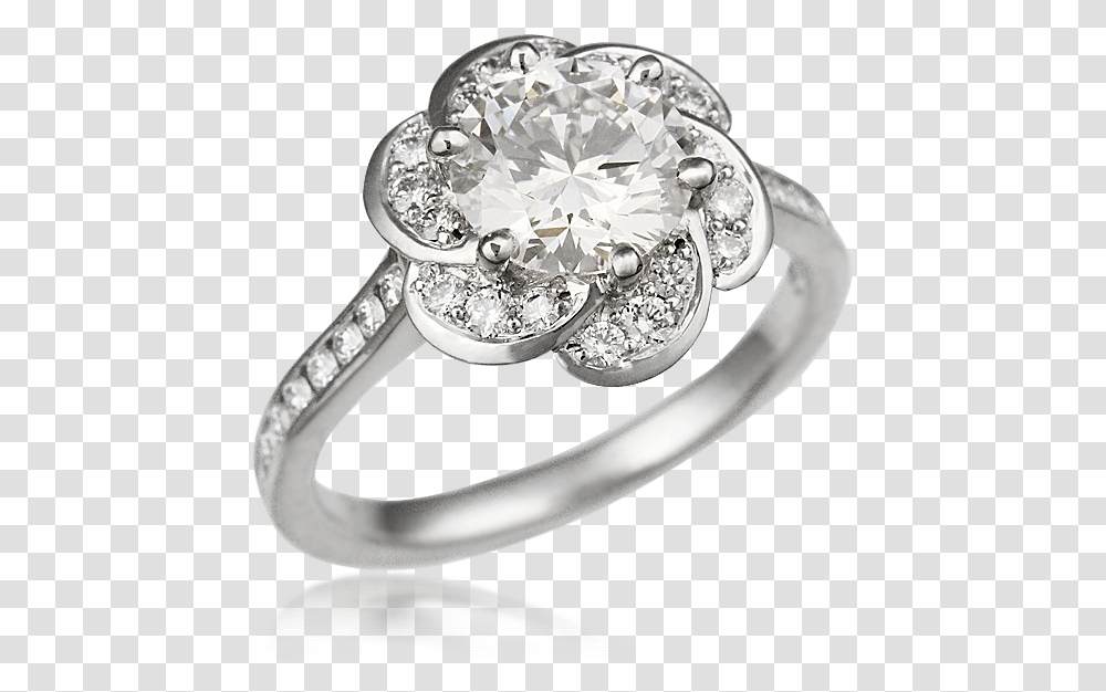Flower Halo Knot Engagement Ring Pre Engagement Ring, Accessories, Accessory, Jewelry, Diamond Transparent Png