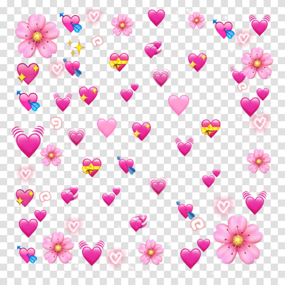 Flower Heart Emoji Meme, Confetti, Paper, Rug, Plant Transparent Png