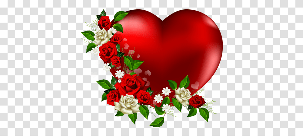 Flower Heart, Rose, Plant, Blossom Transparent Png
