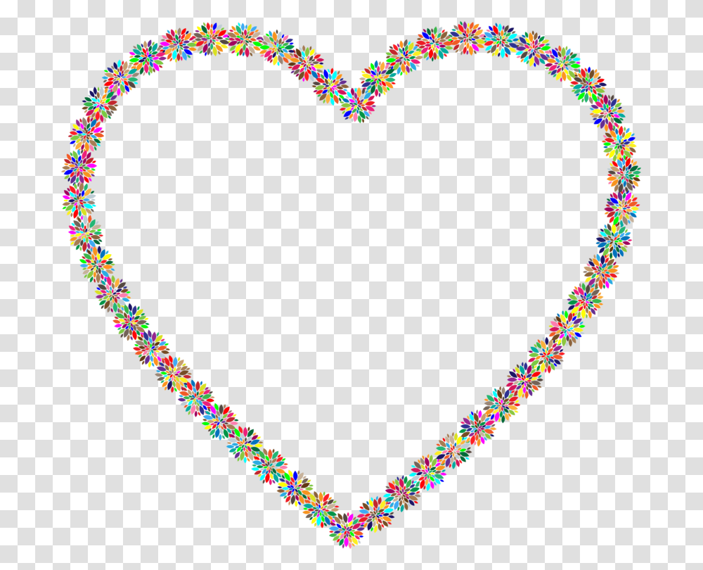 Flower Heart Necklace Shape, Jewelry, Accessories, Accessory Transparent Png