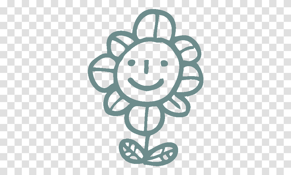 Flower Icon Paw Destrian Pawdestrian Smile Flower Icon, Stencil, Symbol, Gear, Machine Transparent Png