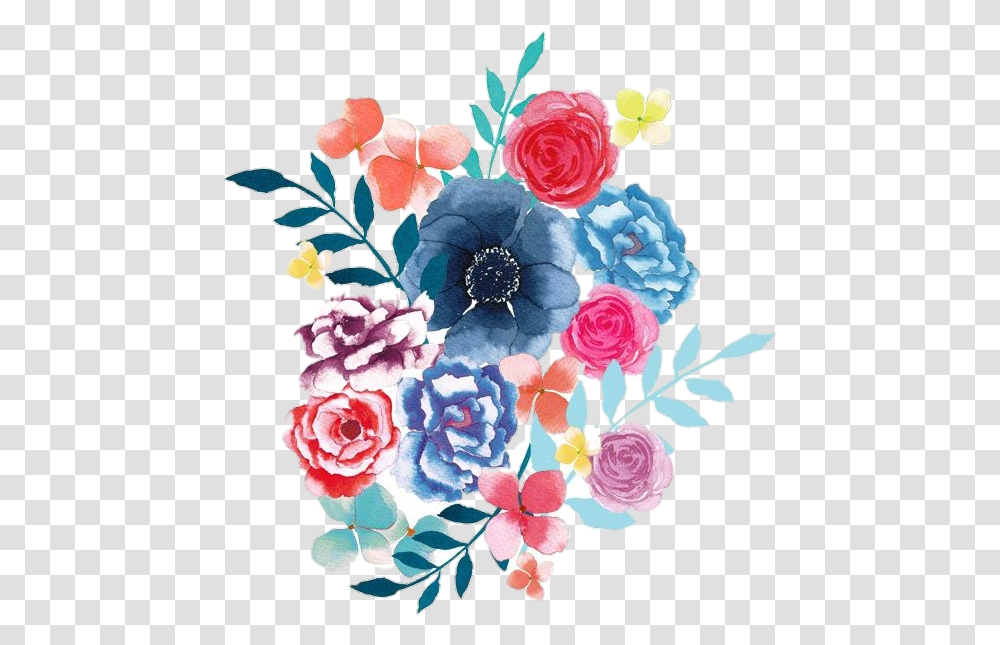 Flower In Watercolor Illustration, Graphics, Art, Floral Design, Pattern Transparent Png