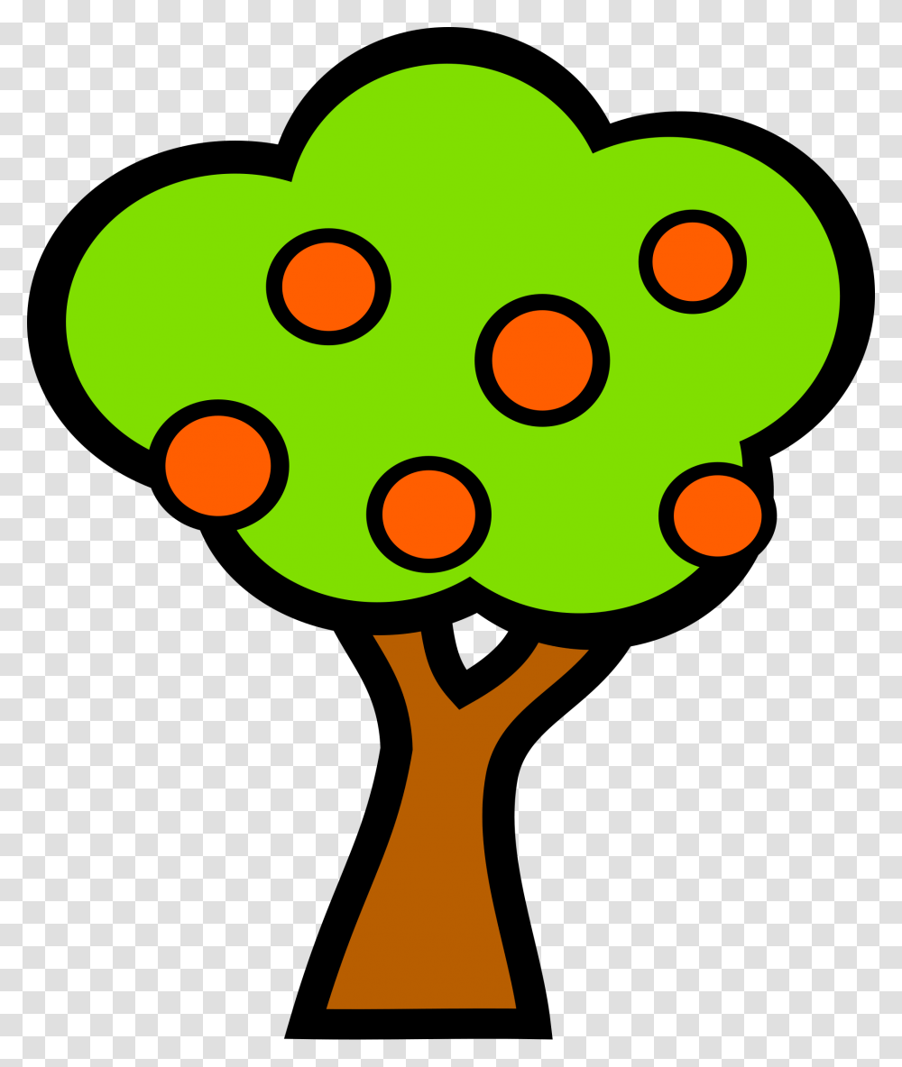 Flower Leaf Tree Clipart Tree With Fruits Cartoon, Rattle, Musical Instrument, Maraca Transparent Png