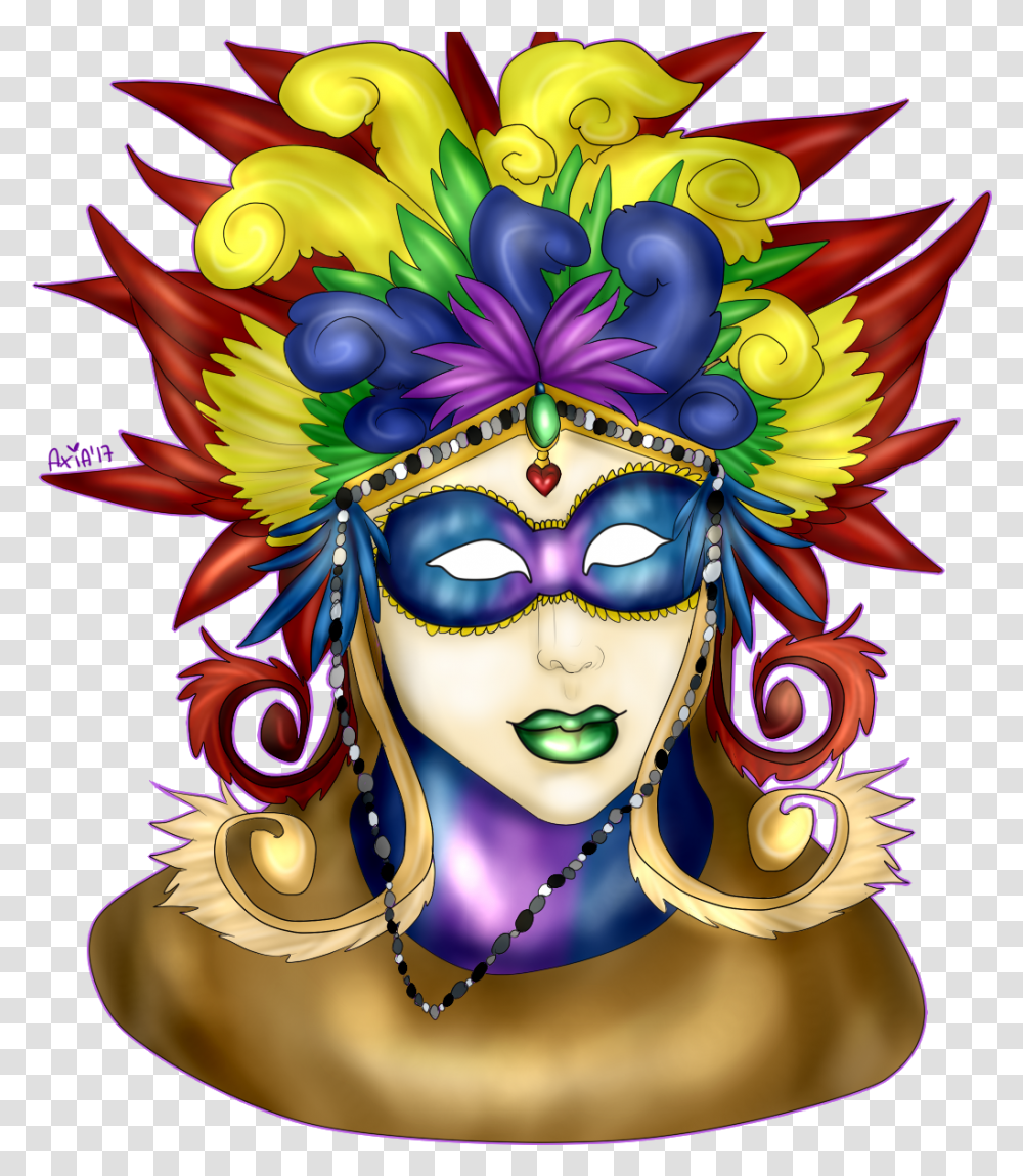 Flower Mask Axia Illustration Legendary Graphics Creature Illustration, Crowd, Carnival, Parade, Mardi Gras Transparent Png