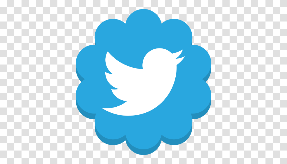 Flower Media Round Social Twitter Icon, Logo, Plant, Bird Transparent Png