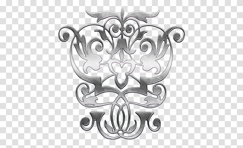 Flower Metal Aged Gold Graphics, Emblem, Symbol Transparent Png