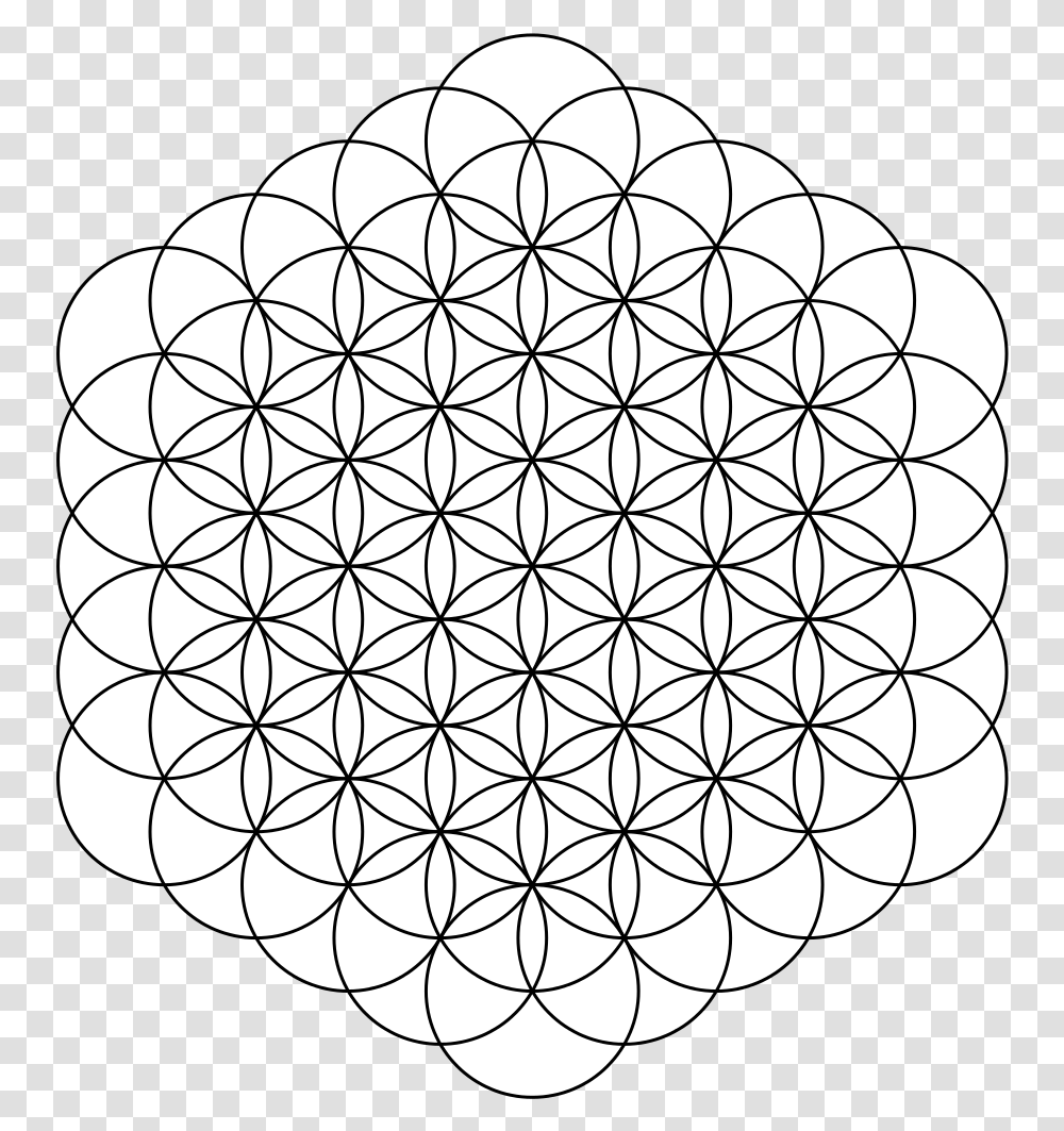 Flower Of Life 61circles Flower Of Life, Sphere, Pattern, Architecture Transparent Png