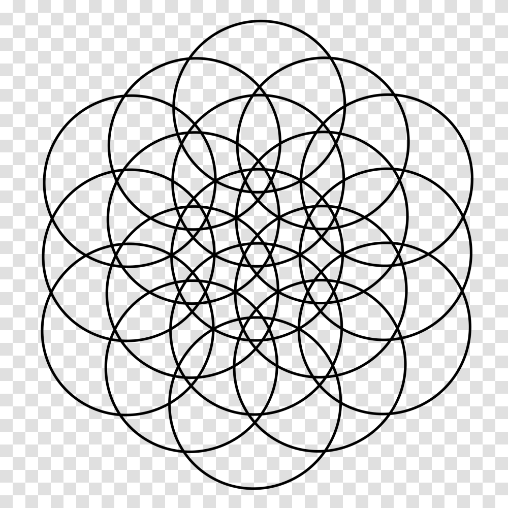 Flower Of Life Circle, Gray, World Of Warcraft Transparent Png